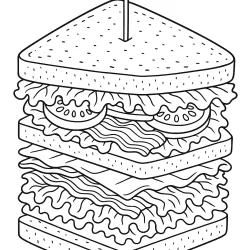 Comida para imprimir e colorir