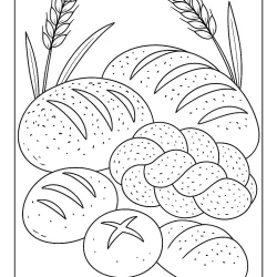 Comida para imprimir e colorir