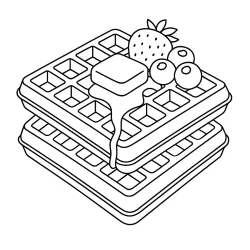 Comida para imprimir e colorir