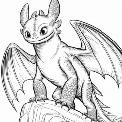 Como treinar seu dragão para imprimir e colorir