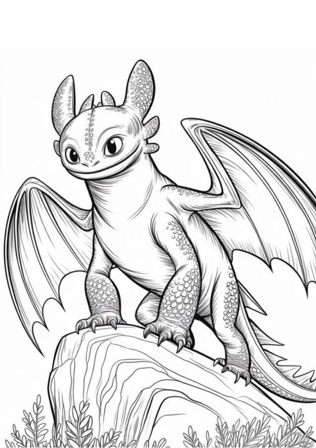 Como treinar seu dragão para imprimir e colorir