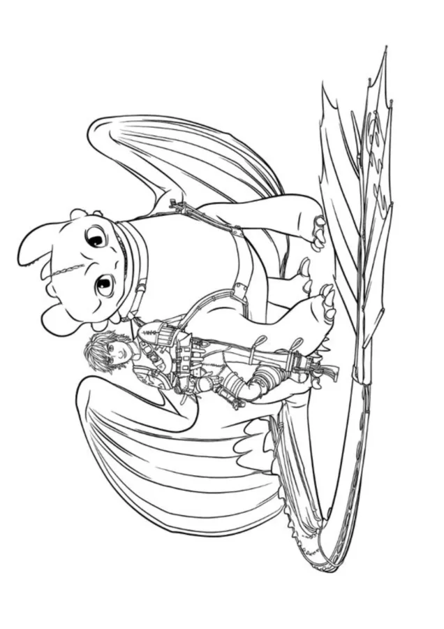 Como treinar seu dragão para imprimir e colorir