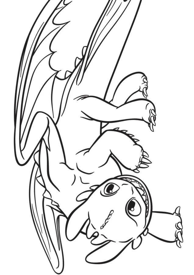 Como treinar seu dragão para imprimir e colorir
