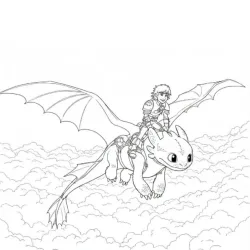 desenho de Como treinar seu dragão
