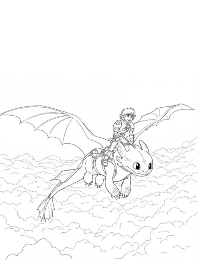 Como treinar seu dragão para imprimir e colorir