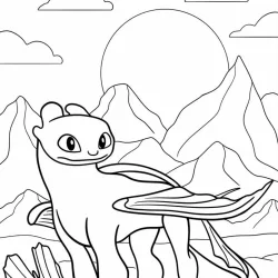 Como treinar seu dragão para imprimir e colorir