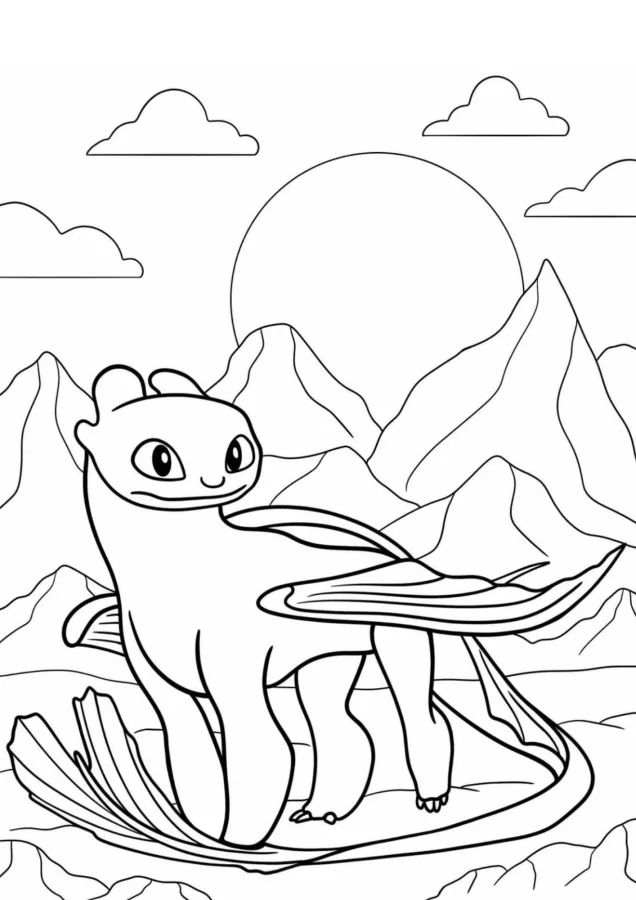 Como treinar seu dragão para imprimir e colorir