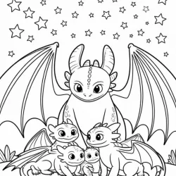 Como treinar seu dragão para imprimir e colorir