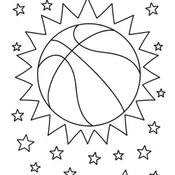 Bola para imprimir e colorir