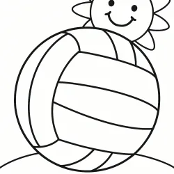 Bola para imprimir e colorir