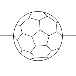 Bola para imprimir e colorir