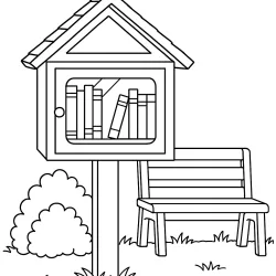 Casa para imprimir e colorir