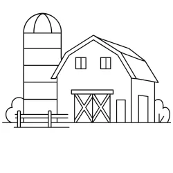 Fazenda para imprimir e colorir