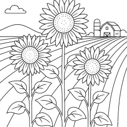 Fazenda para imprimir e colorir