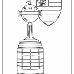Flamengo para imprimir e colorir