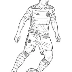 Flamengo para imprimir e colorir