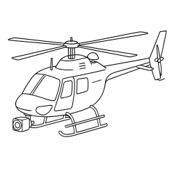 Helicóptero para imprimir e colorir