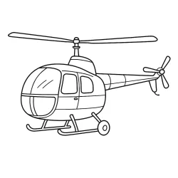 Helicóptero para imprimir e colorir