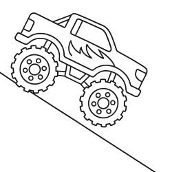 Monster Truck para imprimir e colorir