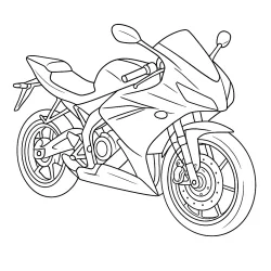 Moto para imprimir e colorir