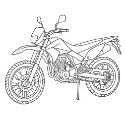 Moto para imprimir e colorir