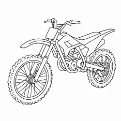 Moto para imprimir e colorir