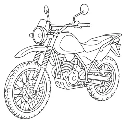 Moto para imprimir e colorir