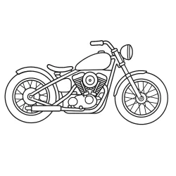 Moto para imprimir e colorir
