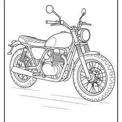 Moto para imprimir e colorir