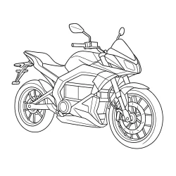 Moto para imprimir e colorir