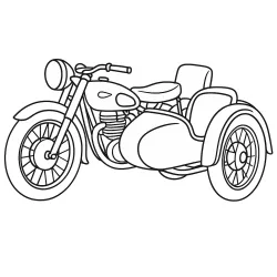 Moto para imprimir e colorir