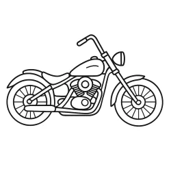Moto para imprimir e colorir