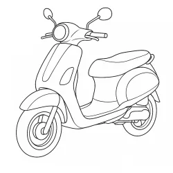 Moto para imprimir e colorir