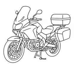 Moto para imprimir e colorir