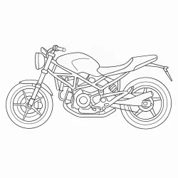 Moto para imprimir e colorir