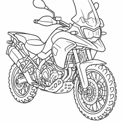 Moto para imprimir e colorir
