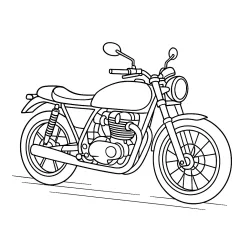 Moto para imprimir e colorir