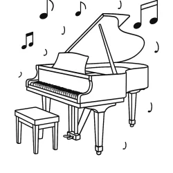 Música para imprimir e colorir