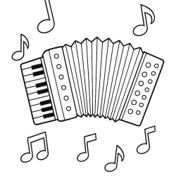 Música para imprimir e colorir