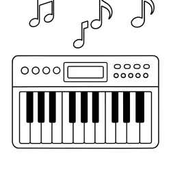Música para imprimir e colorir