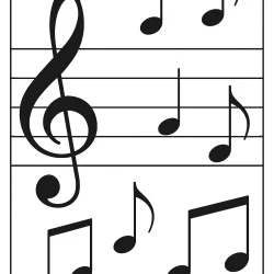 Música para imprimir e colorir