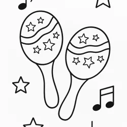 Música para imprimir e colorir