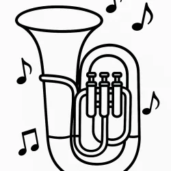 Música para imprimir e colorir