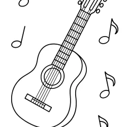 Música para imprimir e colorir