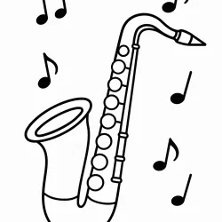 Música para imprimir e colorir