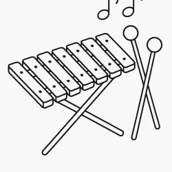 Música para imprimir e colorir