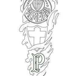 Palmeiras para imprimir e colorir