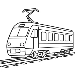 Trem para imprimir e colorir