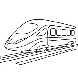 Trem para imprimir e colorir