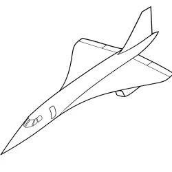 Avião para imprimir e colorir